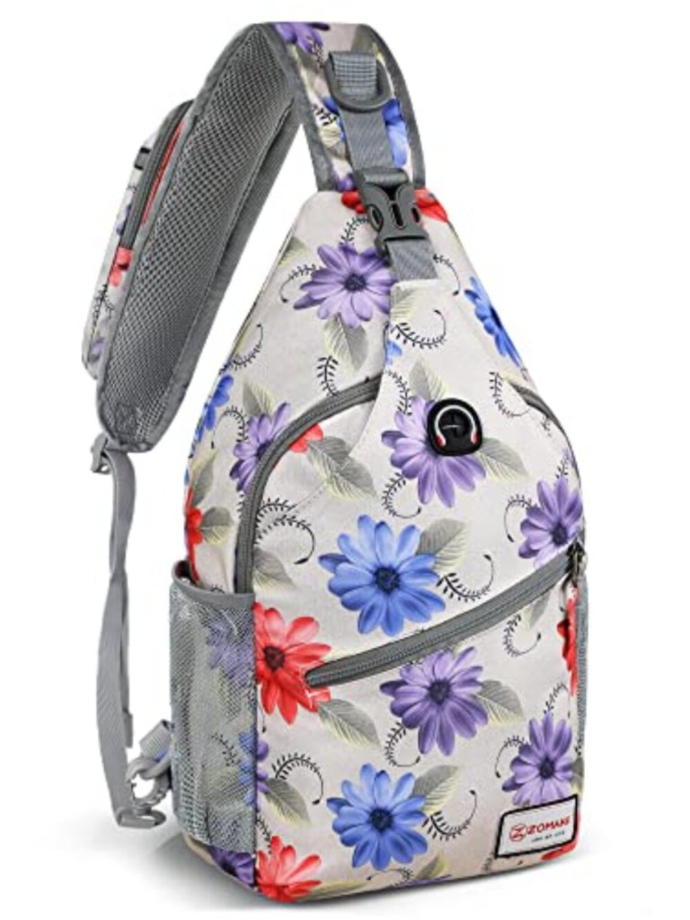 Waterproof Nylon Sling Bag Crossbody Chest Pack Hiking Travel 8L